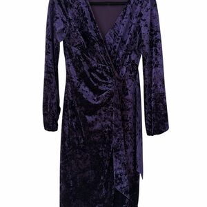Ralph Lauren Deep Purple Velvet dress size 4